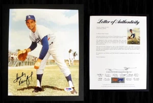 SANDY KOUFAX SIGNED with Full PSA Letter of Authenticity 8x10 Dodgers Photo!! - Picture 1 of 5