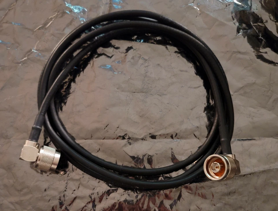 TIMES MICROWACE COAXIAL CABLE 68999 N TYPE MALE RIGHT ANGLE CONNECTORS - Image 1 of 2