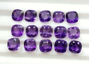 Natürlicher Amethyst Kissen geschnitten kalibriert Menge 7 mm Top Qualität 10 Stck. Brasilien Edelsteine - Bild 1 von 7