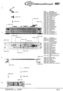 Roco H0 4197 - Original Händler-Ersatzteilblatt Ellok der ÖBB - Bild 1 von 1