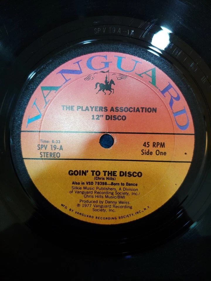 The Players Association~ Goin' To The Disco~1977 Vinyl Record ~SPV 19-A - Image 1 of 1