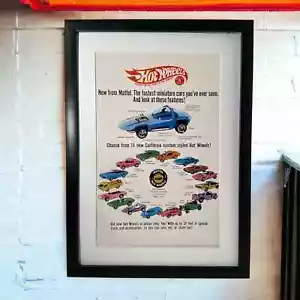 Póster 1968 Hot Wheels Sweet 16 Redlines Cars 11"" x 17"" Python Cheetah sin marco - Imagen 1 de 6