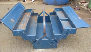 Vintage DRAPER Metal Cantilever Tool Box Storage Toolbox With 3 x Tiers - Bild 1 von 5