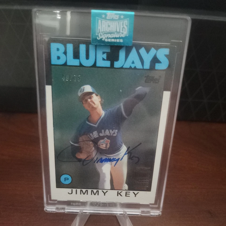 2024 Topps Archives Signature Series Jimmy Key On-card Auto Toronto Blue Jays Foto 1 de 4