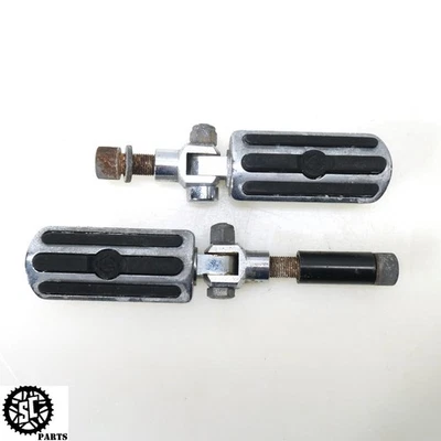 Harley Softail Fatboy 1999 estriberas de pasajero trasero soporte de montaje cromado Foto 1 de 4