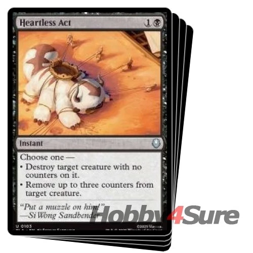 Heartless Act X4 M/NM Magic: The Gathering MTG Avatar: The Last Airbender - Image 1 of 1