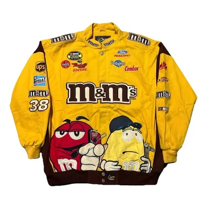 Chaqueta de carreras vintage Elliot Saddler M&M Nascar talla XL Foto 1 de 4