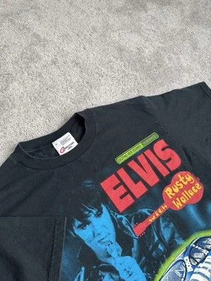 Camisa De Colección Años 90 NASCAR Elvis Presley Rusty Wallace Para Hombre’s Talla XL Foto 1 de 4