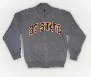 JanSport Pullover Adult XL San Francisco State University 1/4 Zip Grey - Picture 1 of 4