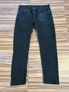 Levi's Men's 512 Slim Fit Taper Jeans Size 32x30 Black Denim - Picture 1 of 5