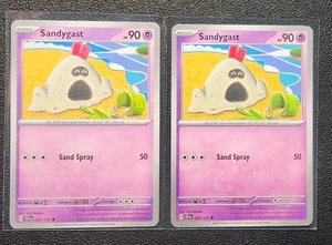2x Sandygast 090/191 Pokemon card SV Surging Sparks common NM - Picture 1 of 1