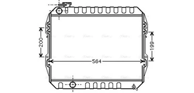 AVA Coolant Radiator VNA2088 for VW TARO (1989) 2.4  etc - Image 1 of 4