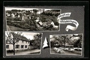 Buchklingen b. Weinheim, Gasthaus Grüner Baum mit Außenbereich, Ansichtskarte  - Picture 1 of 2