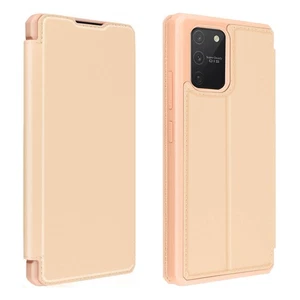 Housse Galaxy S10 Lite Porte-carte Support Vidéo Toucher Soyeux Dux Ducis Rose - Photo 1 sur 6
