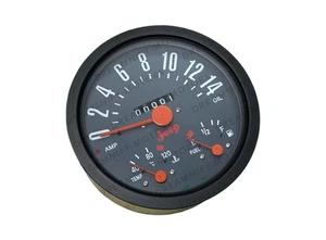 Speedometer Cum Temperature Fuel Amp. & Oil Indicator For Willys Jeep - Picture 1 of 14