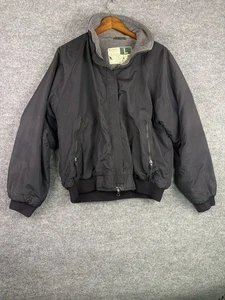 Vintage WearGuard Windbreaker fleece Jacket 1990’s Size L Made In Taiwan black - Picture 1 of 6