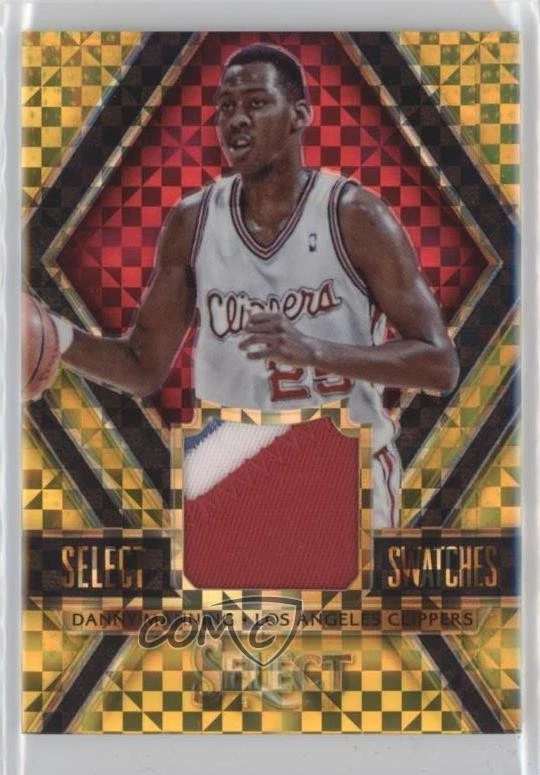 2014-15 Panini Select Swatches Gold Prizm /10 Danny Manning #11 - Image 1 of 2