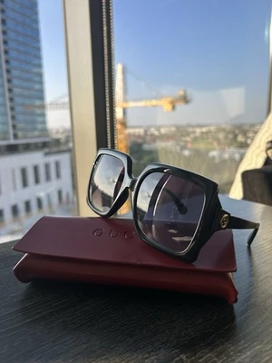 Gucci GG 0876S 001 Oversized Sunglasses - Image 1 of 4