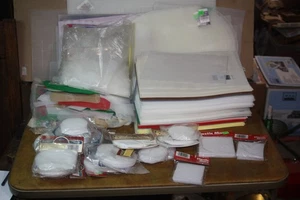 Huge Lot 270 Plus Pieces Mesh Plastic Canvas -#'s 5 - 7 - 10 Mesh - Darice + - Picture 1 of 13