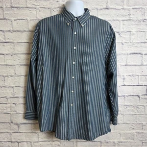 Brooks Brothers Shirt Mens Size Large Blue Stripe Long Sleeve Button Down - Picture 1 of 10