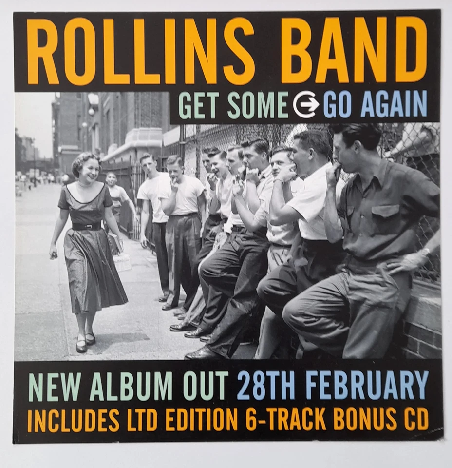 Rollins Band - Get Some Go Again - Window Promo Card - Image 1 of 1