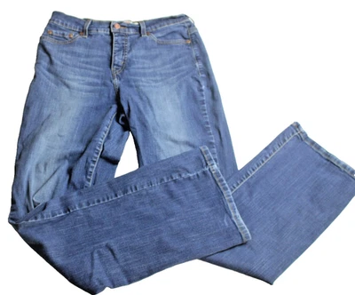 Pantalones de mezclilla Levi’s para mujer 512 perfectamente adelgazantes Bootcut azul elástico talla 12L largos Foto 1 de 4