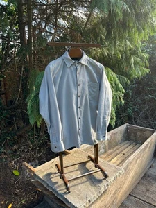 Lot 4/5 Classic Barbour Mens Moleskin Shirt Green Size Large Made UK Free Post - Picture 1 of 6