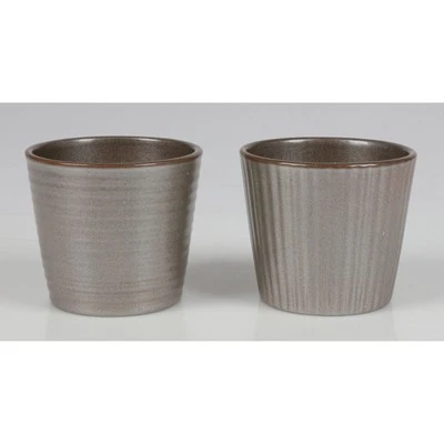 Übertopf Mini Keramik Pflanzentöpfe Kübel Kräutergefäße Dekoration Schale Garten - Bild 1 von 3