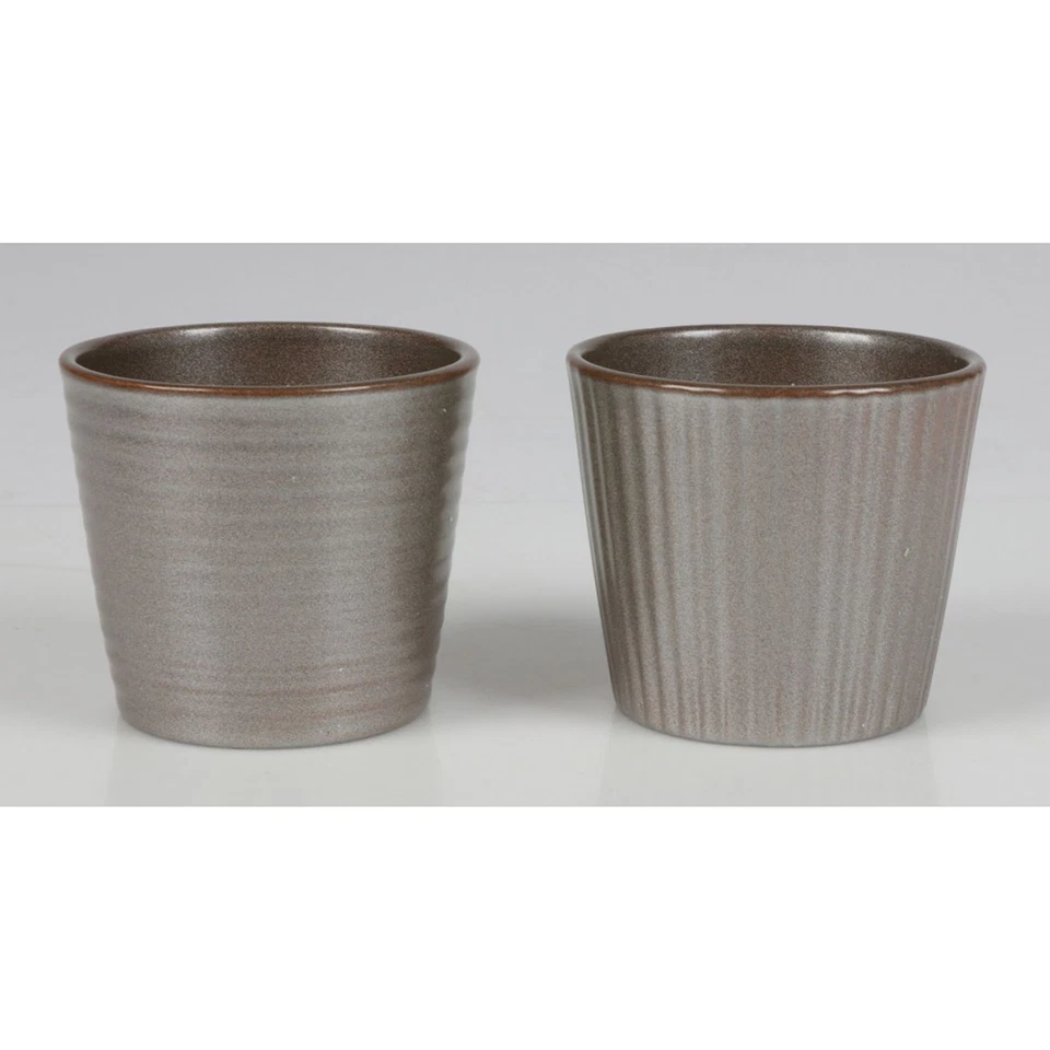 Übertopf Mini Keramik Pflanzentöpfe Kübel Kräutergefäße Dekoration Schale Garten - Bild 1 von 3