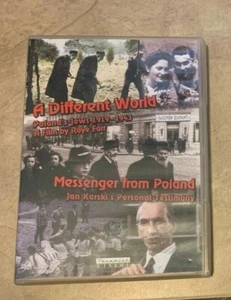 A Different World Poland's Jews & Messenger From Poland DVD in original case - Picture 1 of 2
