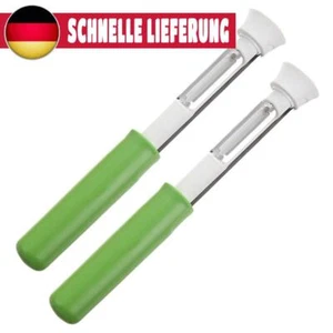 2-in-1-Apfelkernentferner aus Edelstahl, Apfelschäler für die Küche (grün, 2 Stü - Bild 1 von 9