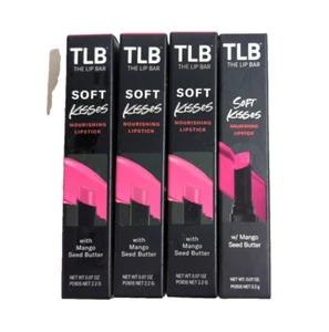(4) The Lip Bar Soft Kisses Nourishing Vegan Lipstick, Firecracker Pink - Bild 1 von 3