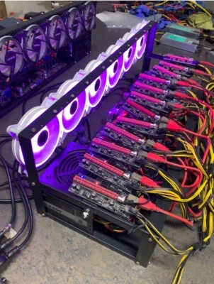 Plataforma de criptominería, 12 ranuras para GPU, TB 360-BTC Pro, juego completo (sin GPU) Foto 1 de 4