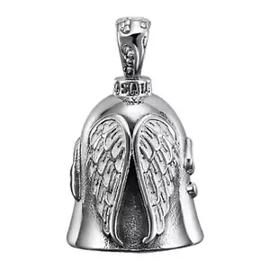 White Winged Motorcycle Bell Angel Guardian Biker Riding Bell - Picture 1 of 12
