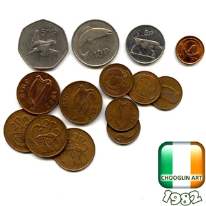Collection of IRISH 1982 coins, 43 Years Old! - Picture 1 of 2
