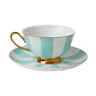 Shooting Star with Gold Design Coffee Cup /& Saucer Set Gift Boxed by PPD
