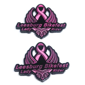 2 Stück Leesburg Bikefest 2019 Lady Rider Motorrad Kupplung hinten Pins Lot G - Bild 1 von 2