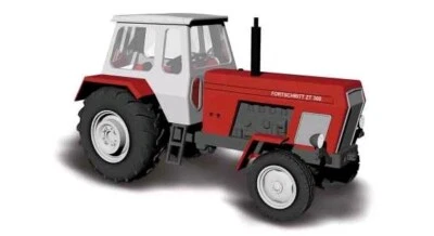 Scala H0 M : 1:87 Busch 42800 Trattore Progresso Zt 300 IN Rosso Nuovo Ovp - Immagine 1 di 2