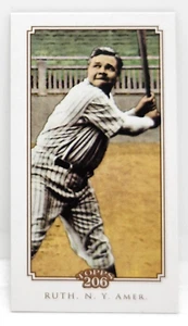 BABE RUTH ~ 2010 TOPPS 206 PIEDMONT / MINI #185 ~ NEW YORK YANKEES ~ RED SOX - Picture 1 of 2