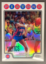 ISIAH THOMAS 2008-09 TOPPS CHROME REFRACTOR - 170