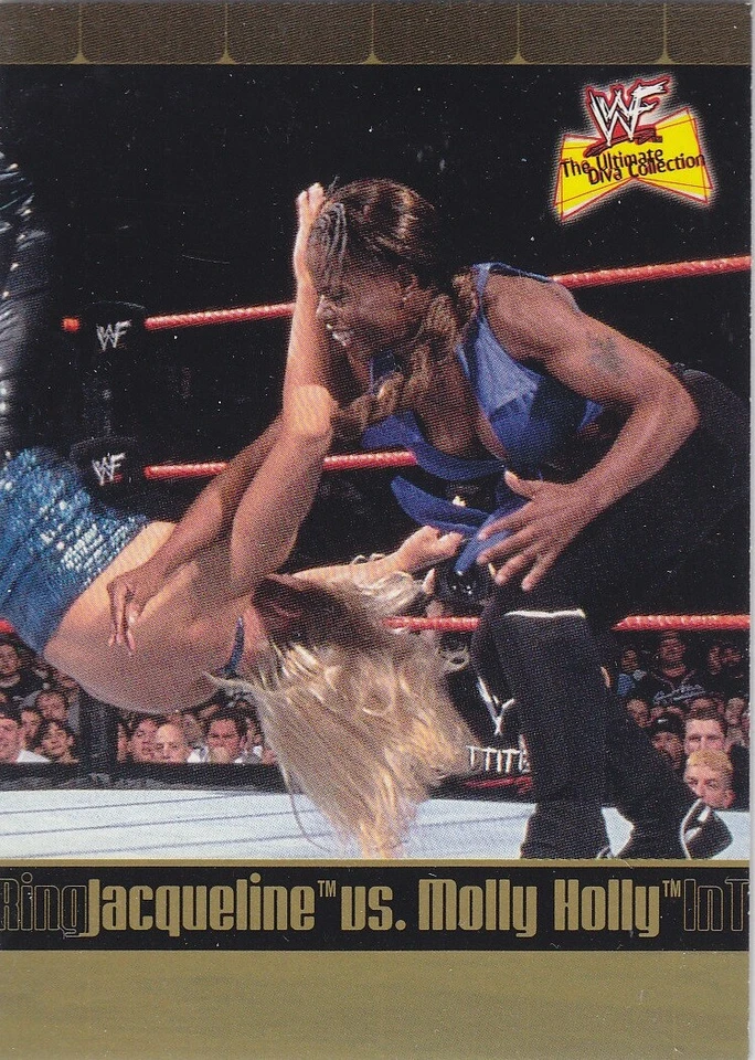 JACQUELINE (Rare! GOLD PARALLEL Card #82) 2001 Fleer WWE WWF Ultimate Diva  *** - Image 1 of 1