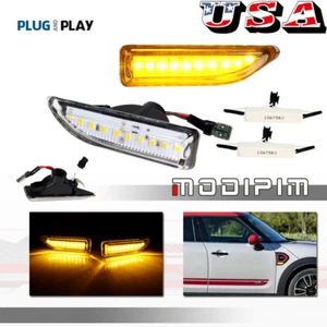 For 2nd Generation MINI F60 Countryman 17-up Clear Amber Front Side Marker Light - Picture 1 of 9
