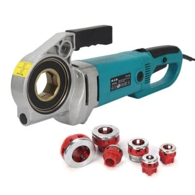 Electric Pipe Threading Machine/Small Handheld Pipe Tapping Hinge/Threaded Galva - Image 1 of 4
