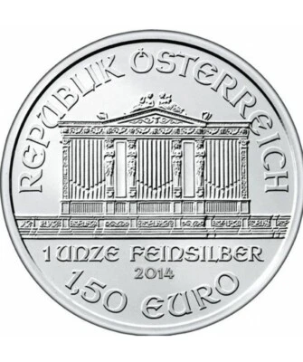 2014 Austria Philharmonic 1  Oz  .999 Silver Uncirculated - Image 1 of 2