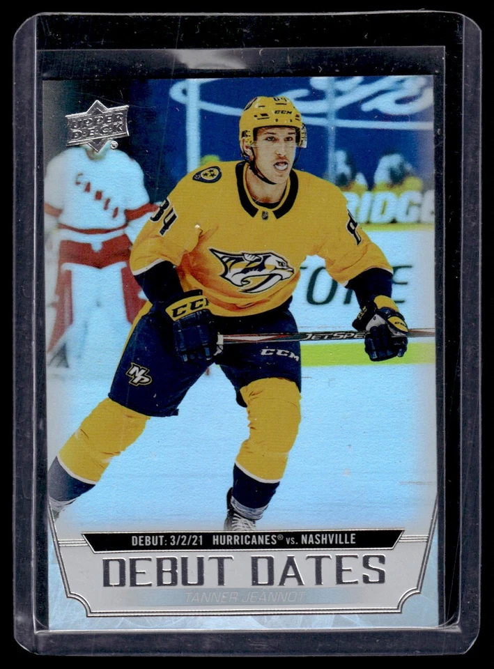 2022-23 Upper Deck Series 1 Debut Dates Tanner Jeannot Rookie #DD-24 Nashville - Image 1 of 2