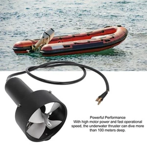 Underwater Thruster 12 to 25.2V Aluminum Alloy Sealed with 4 Blades for Kayaks - Picture 1 of 13