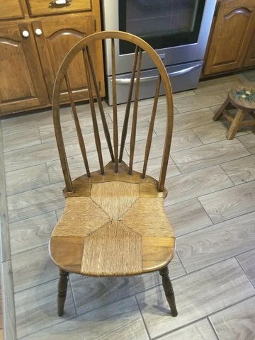 NICHOLS & STONE Windsor Bow Back Cane Rush Seat Maple Side Chair Cover