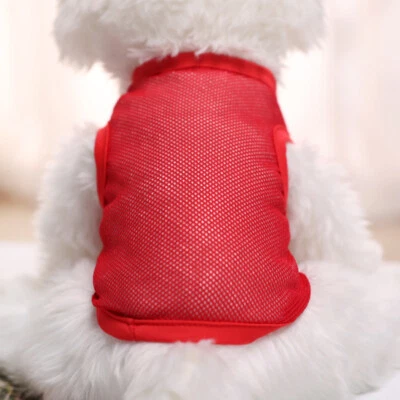 Dog Clothes Pet Puppy Vest Sleeveless O Neck Shirt Small Dog Mesh Summer Coat 🎀 - Image 1 of 4