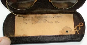 SPANISH AMERICAN WAR ? WORLD WAR 1 ? ANTIQUE U.S. MILITARY SOLDIER EYEGLASSES - Picture 1 of 19