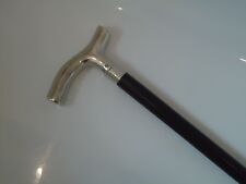 Silver Nickel Vintage Style Walking Stick Wooden Shaft  A Nice Gift